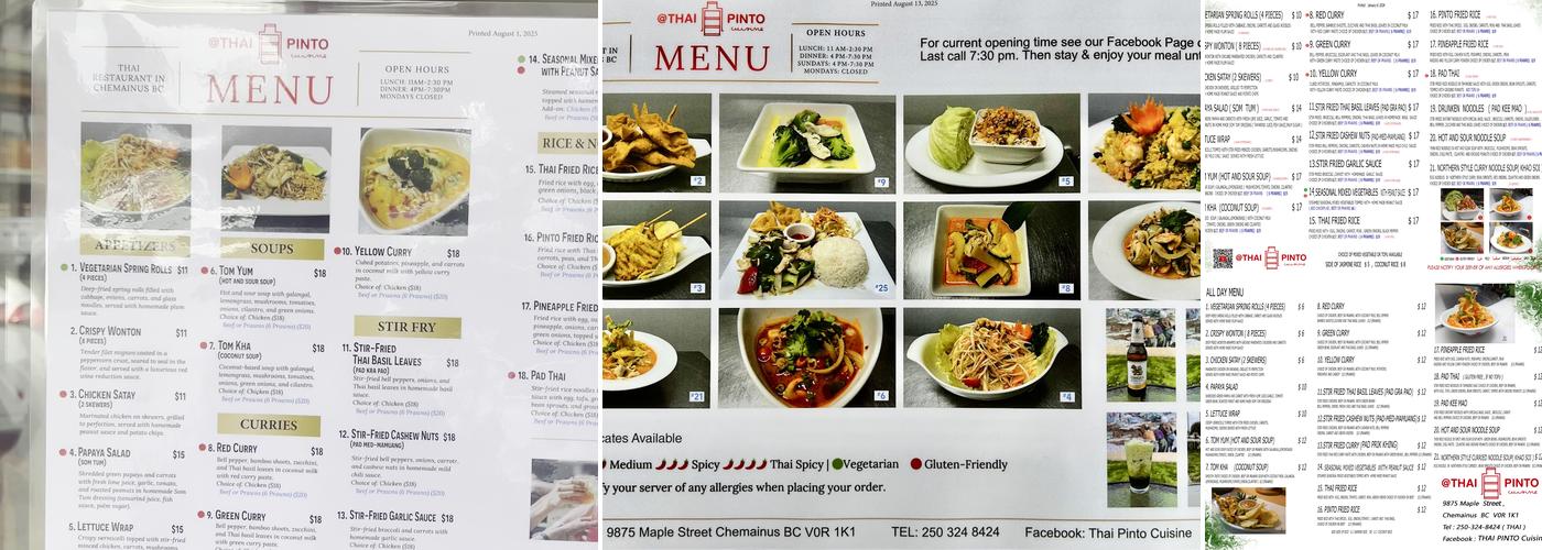 @THAI PINTO CUISINE Menu