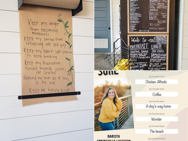 Kind Kups Coffee Menu