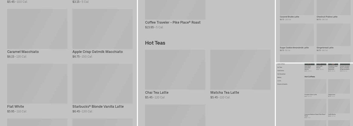 Starbucks Menu