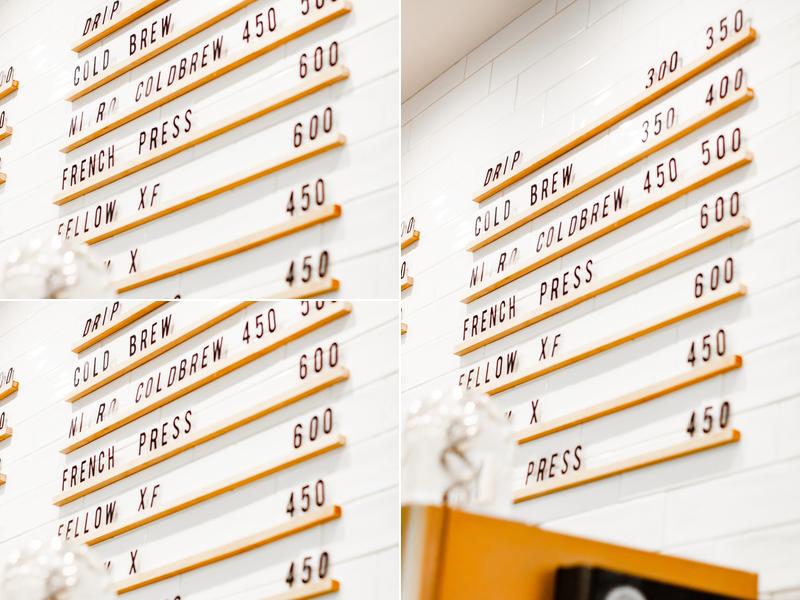 Merchant Coffee Menu