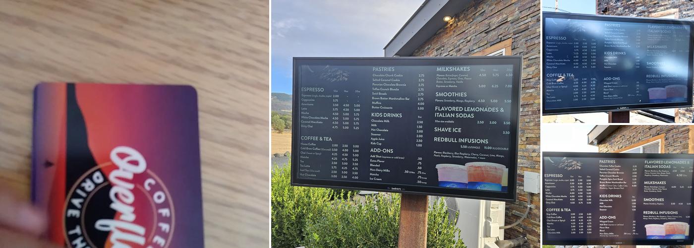 Overflow Coffee Menu