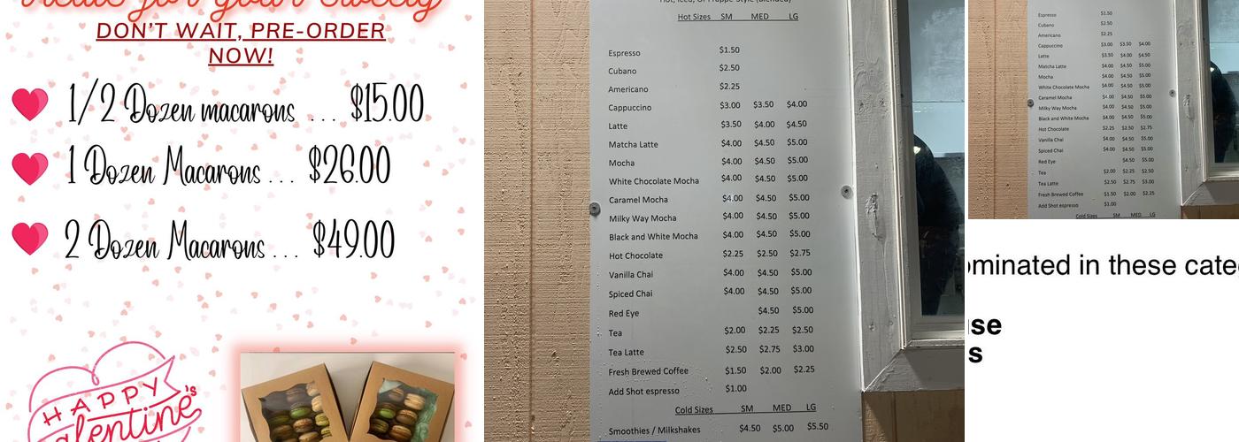 Marcel's Drive-Thru Menu