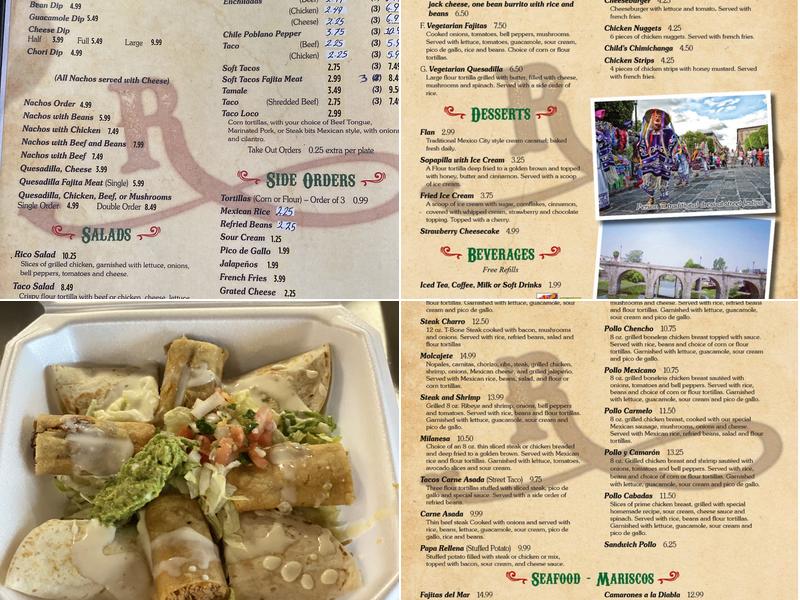 El Ranchero Loco Menu