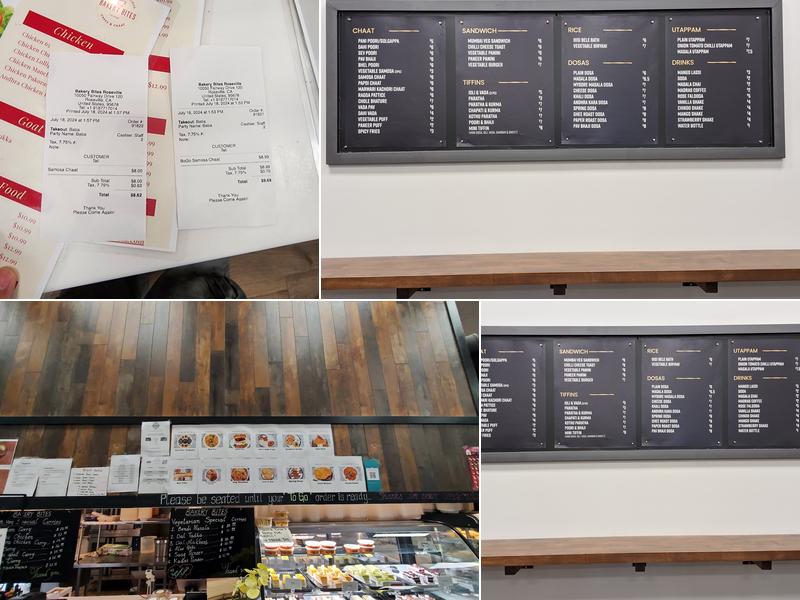 Bakery Bites Menu