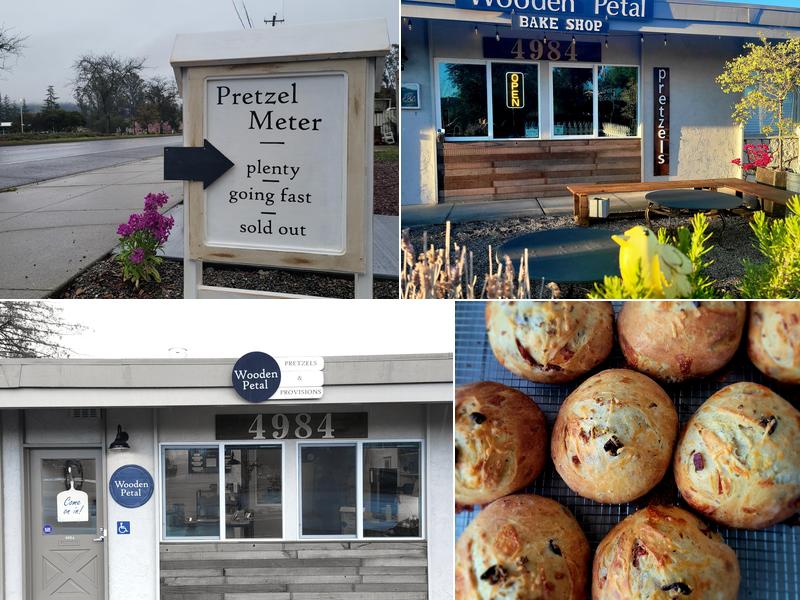 Wooden Petal Pretzel Shop