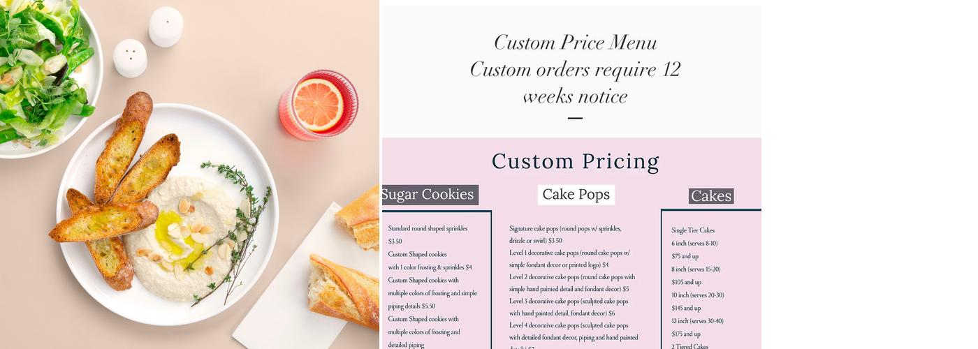 Scrumpoptious Menu