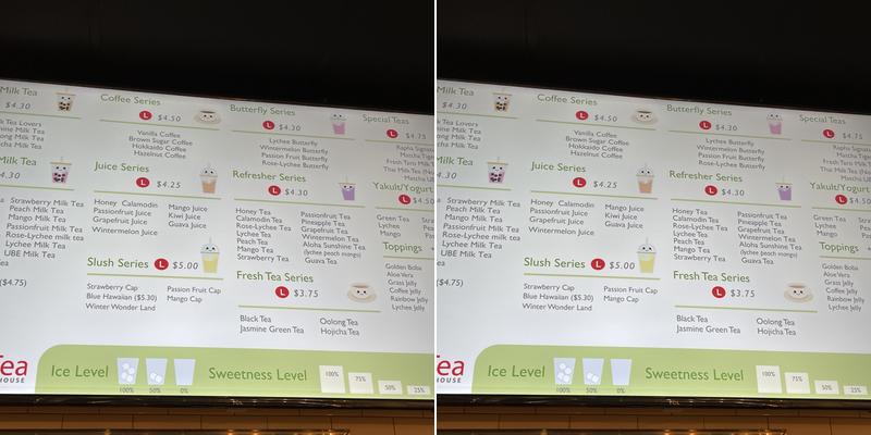 Rapha Tea San Fernando Menu