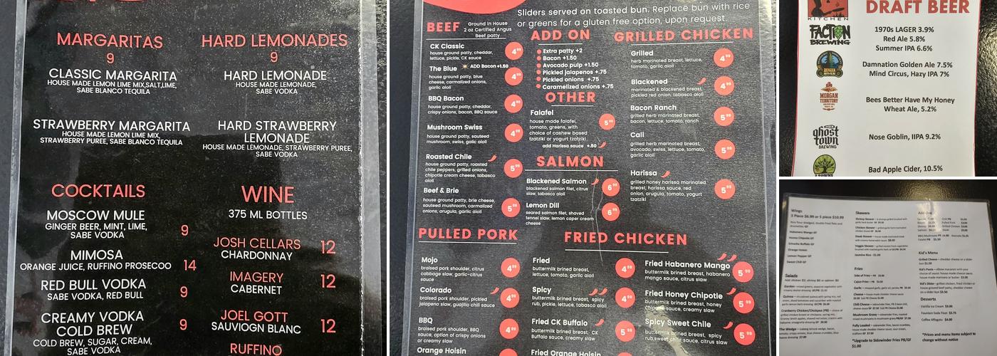 The Corner Kitchen Menu