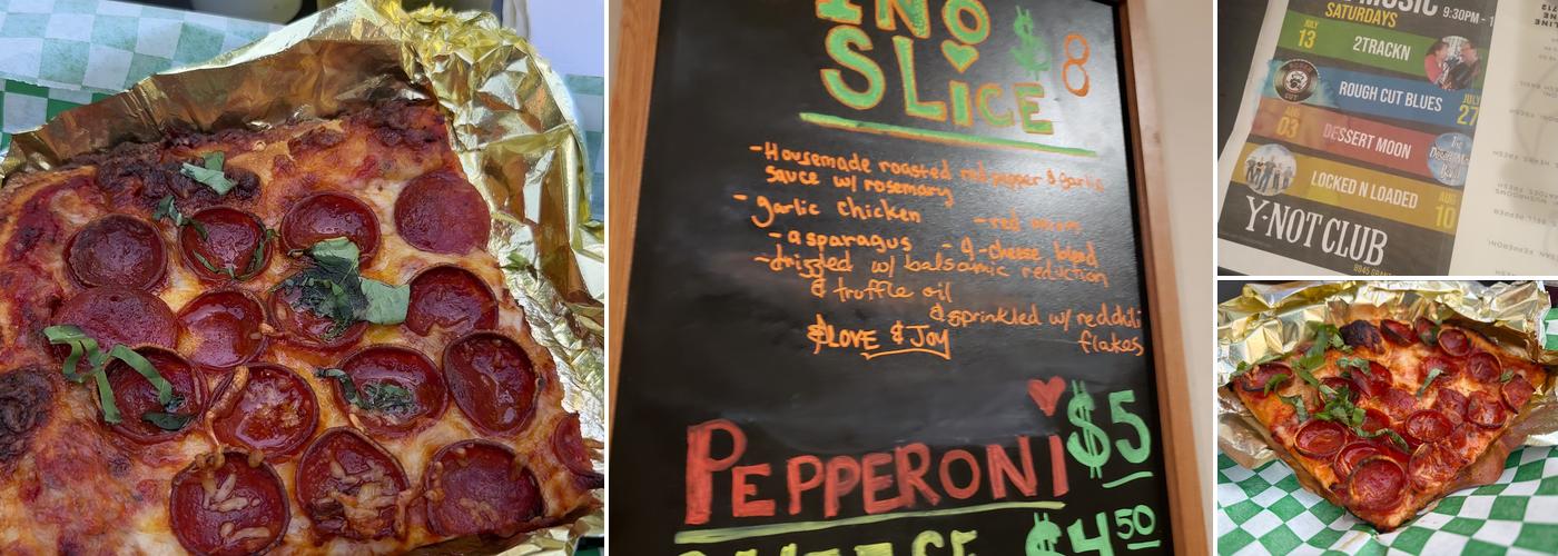 Pizzasaurus Rex Menu