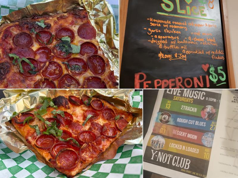 Pizzasaurus Rex Menu