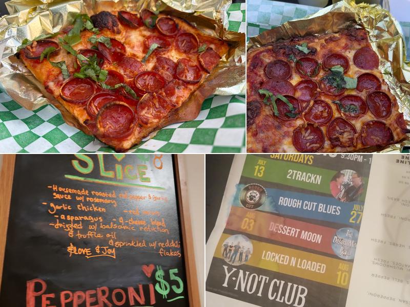 Pizzasaurus Rex Menu