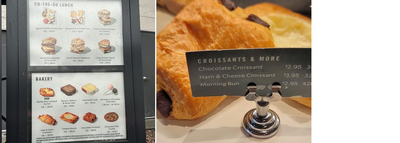 Starbucks Menu