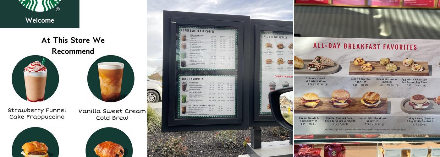 Starbucks Menu