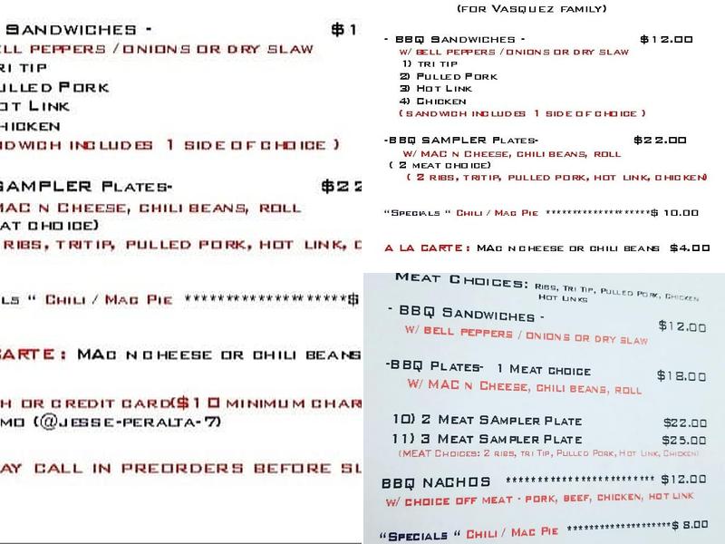www tastebudsbbq com Menu