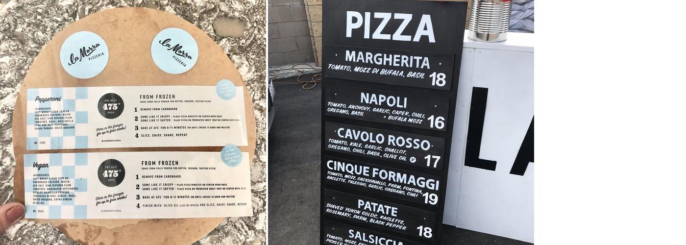 La Morra Pizzeria Menu