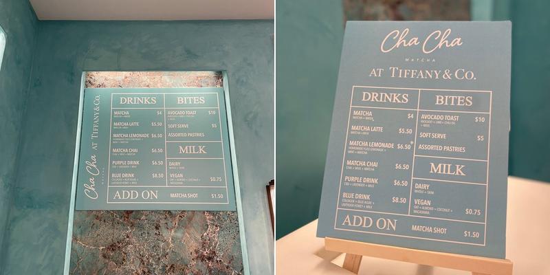 The Blue Box Cafe – South Coast Plaza Menu