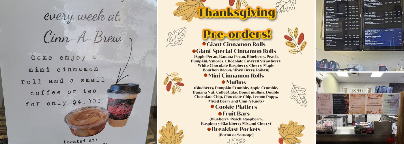 Cinn-A-Brew Menu
