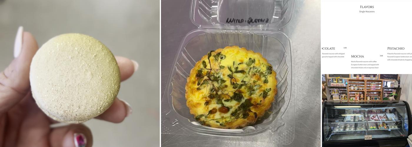 Monika’s Macarons & Bakery Boutique Menu