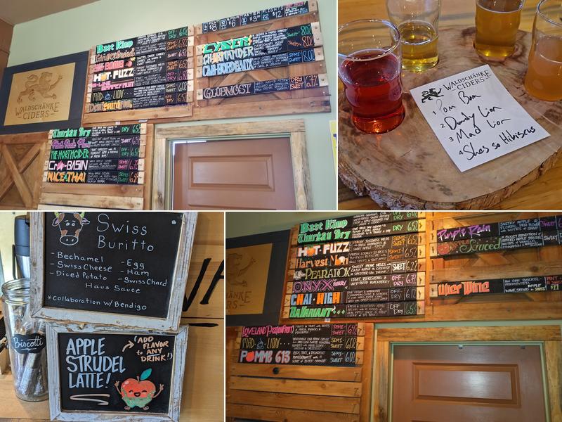 Waldschänke Ciders + Coffee Menu