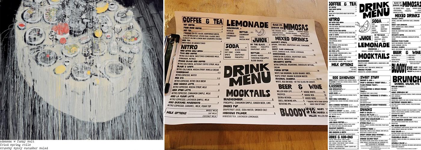 AlMack's Kitchen Menu