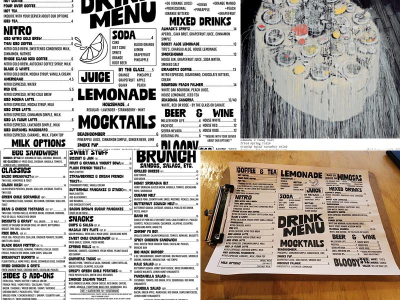 AlMack's Kitchen Menu