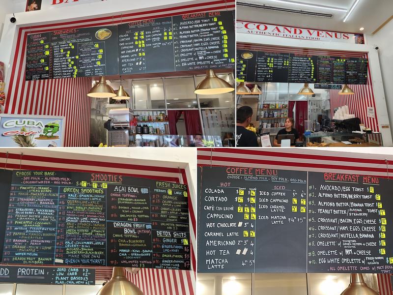 Cuba Cafe Menu
