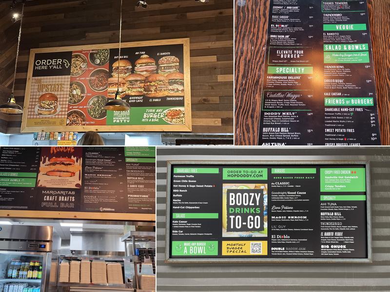 HopDoddy Burger Bar Menu