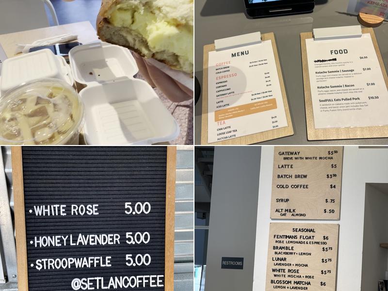 Setlan Coffee Co. Menu
