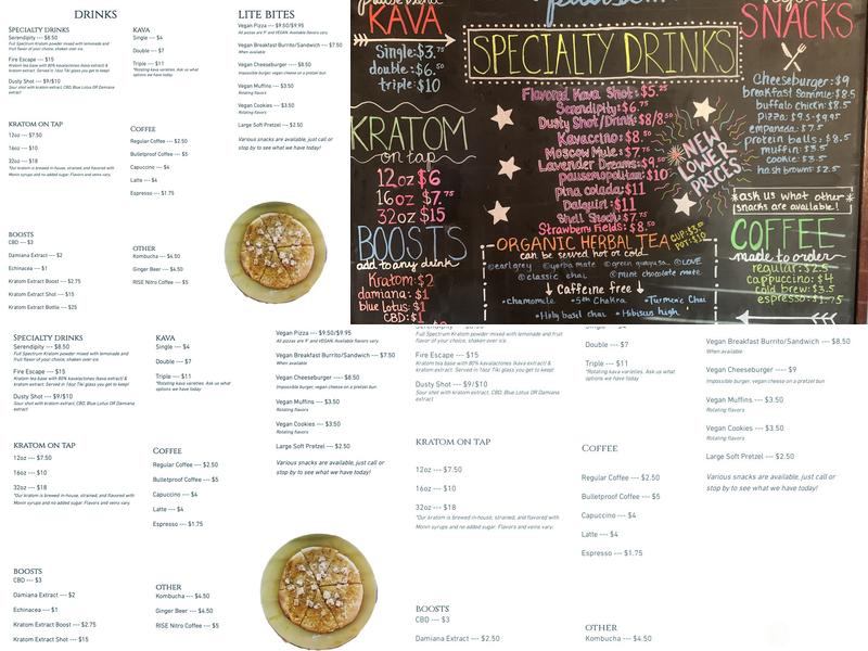 Pause Kava Bar | at 131 Swinton Ave. Delray Beach, FL Menu