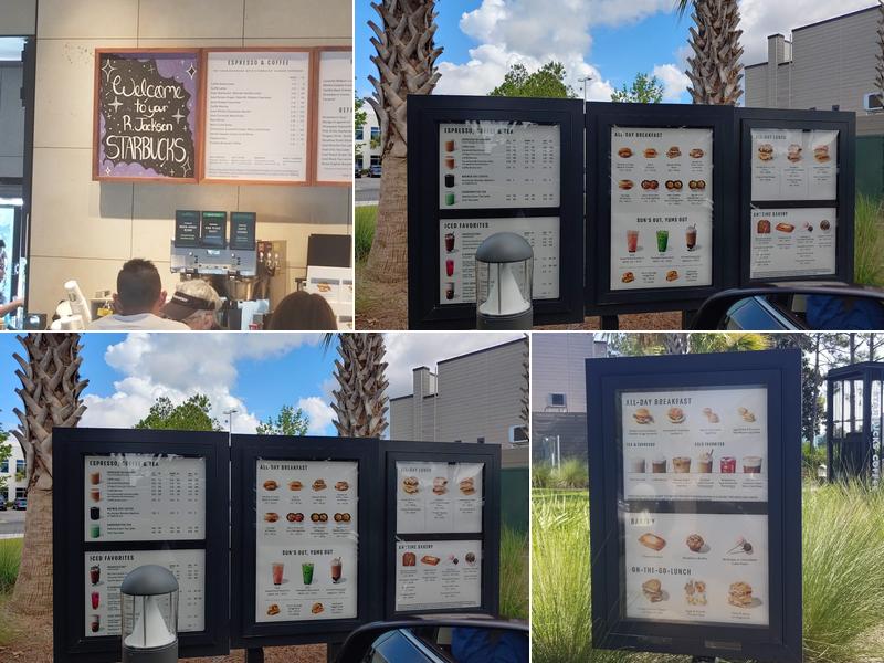 Starbucks Menu