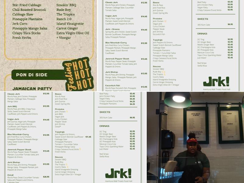 Jrk! Menu