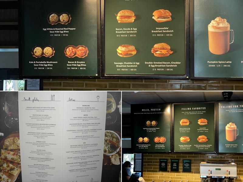 Starbucks Menu