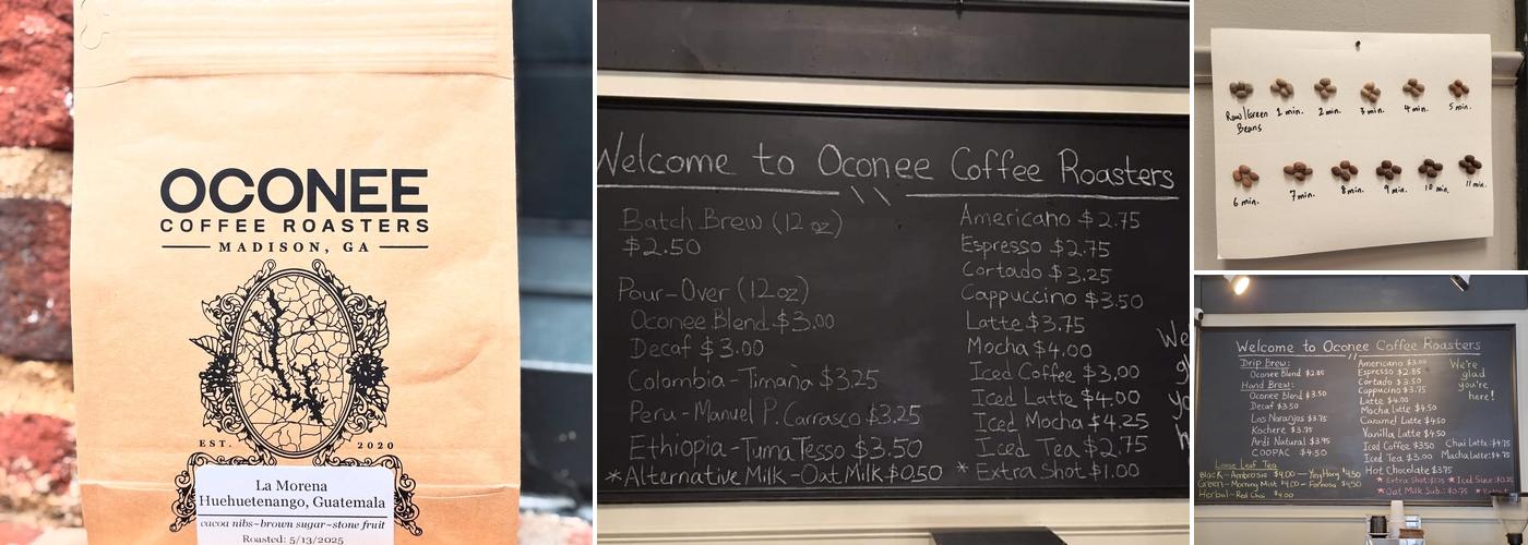 Oconee Coffee Roasters Menu