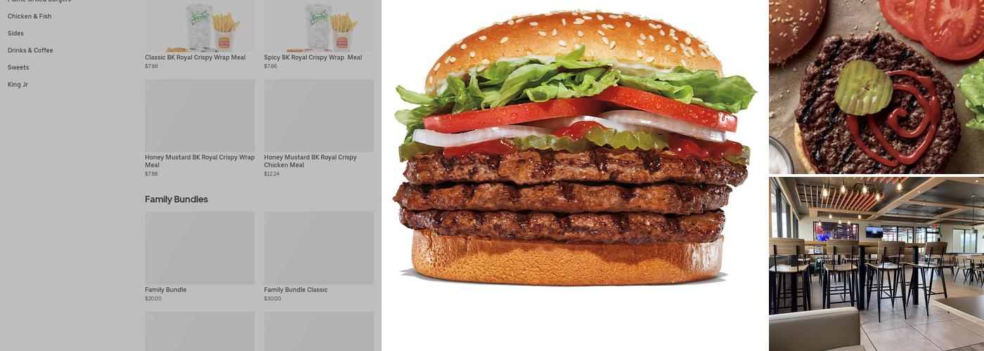 Burger King Menu