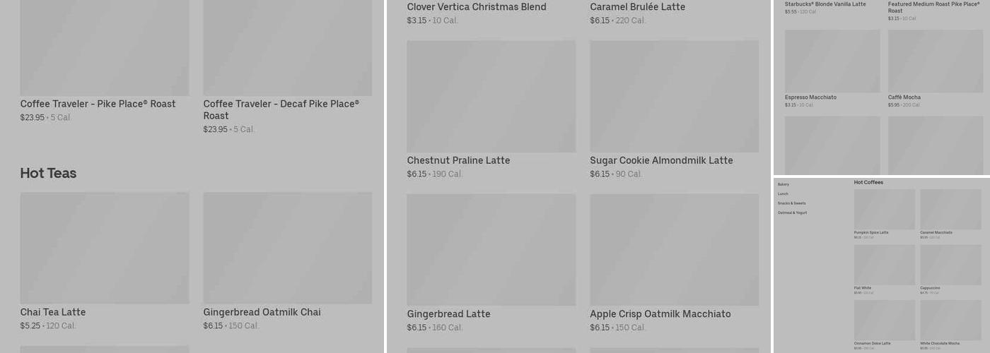 Starbucks Menu