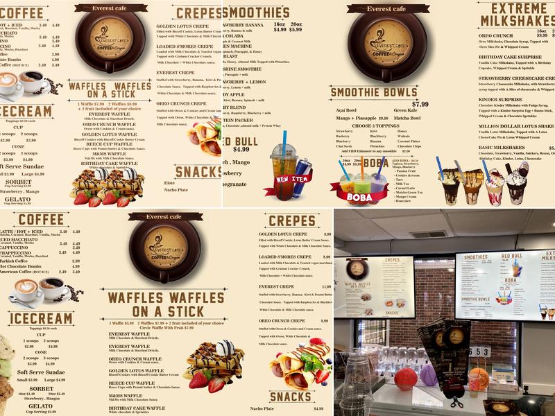 Everest Café Menu
