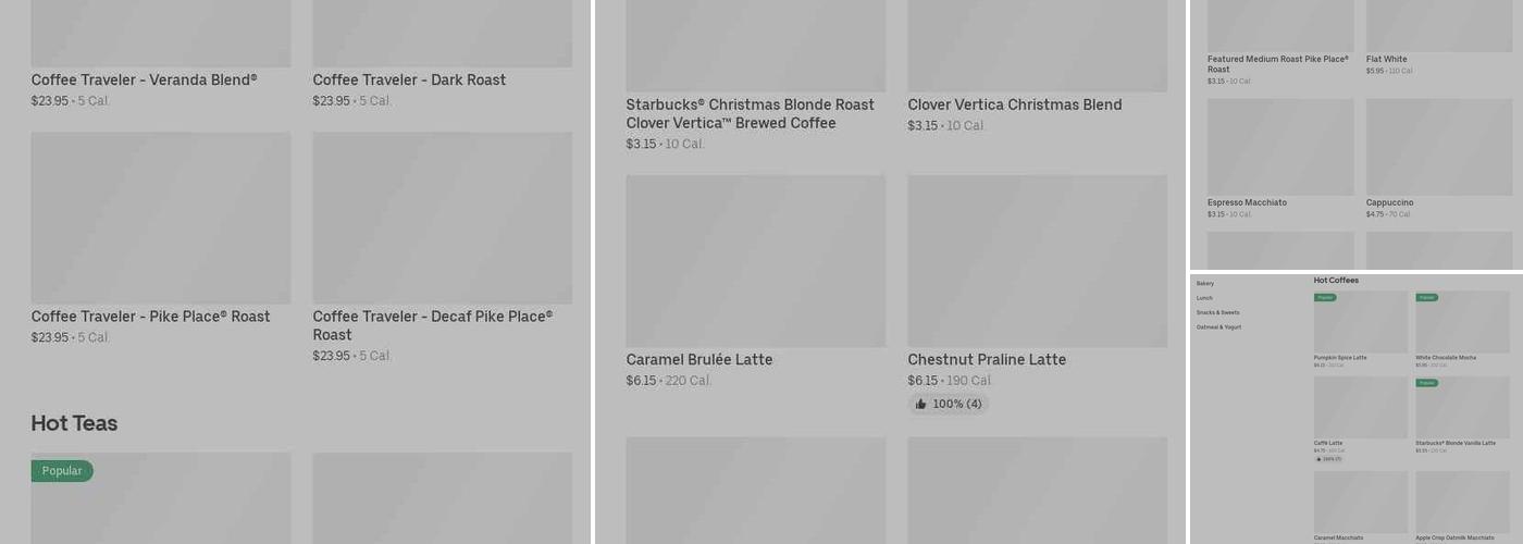 Starbucks Menu