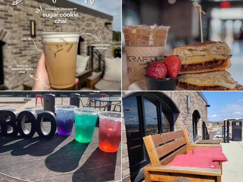 CRAFTED Coffee Brews 1101 Airport Rd, Bloomington