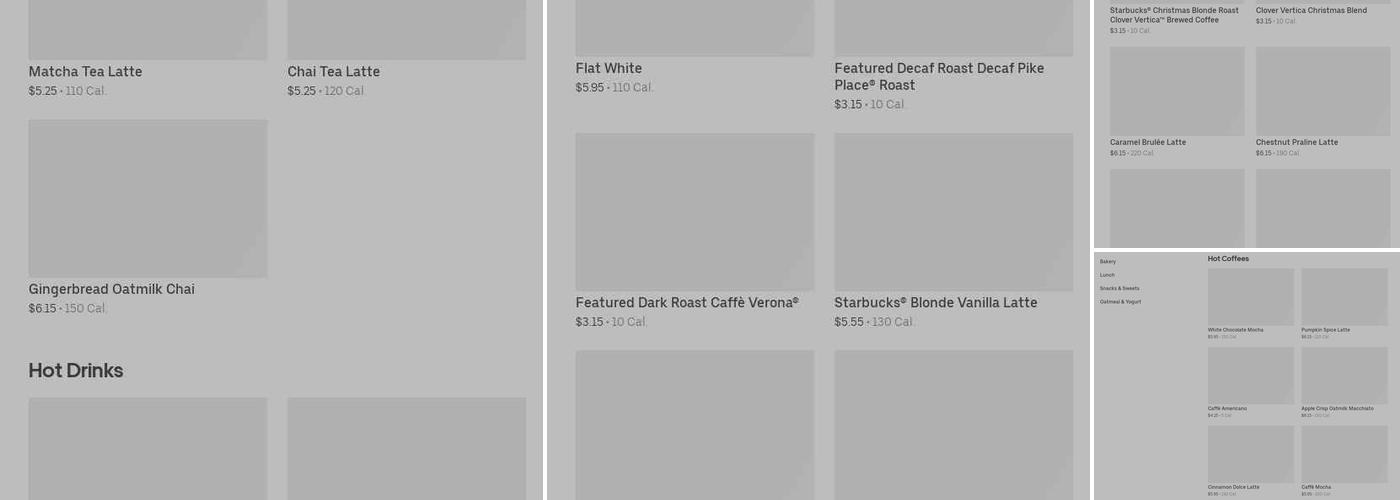 Starbucks Menu