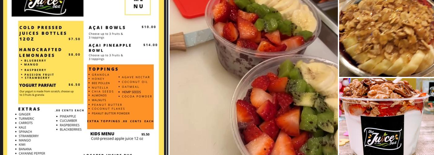 The Juice Box Mt. Dora Menu
