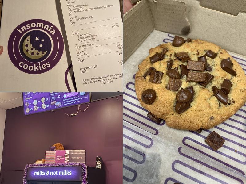 Insomnia Cookies Menu