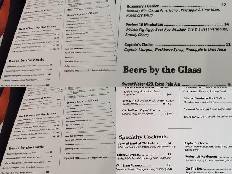 Farmed Kitchen and Bar Menu