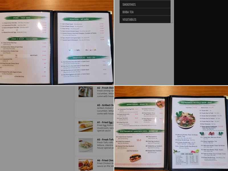 Pho 24 Menu