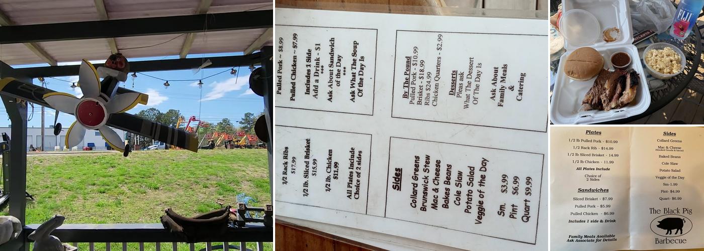 THE BLACK PIG BBQ AND GRILL Menu