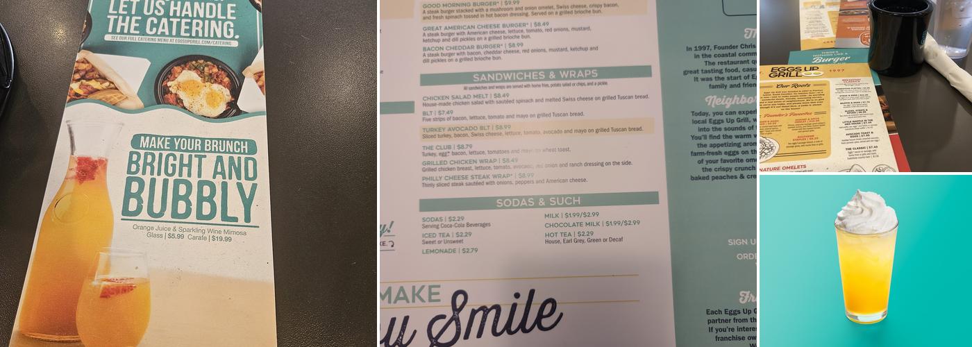 Eggs Up Grill Menu