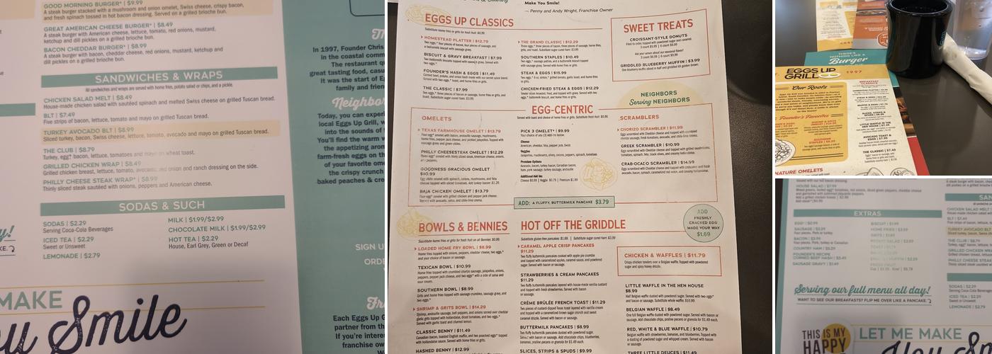 Eggs Up Grill Menu