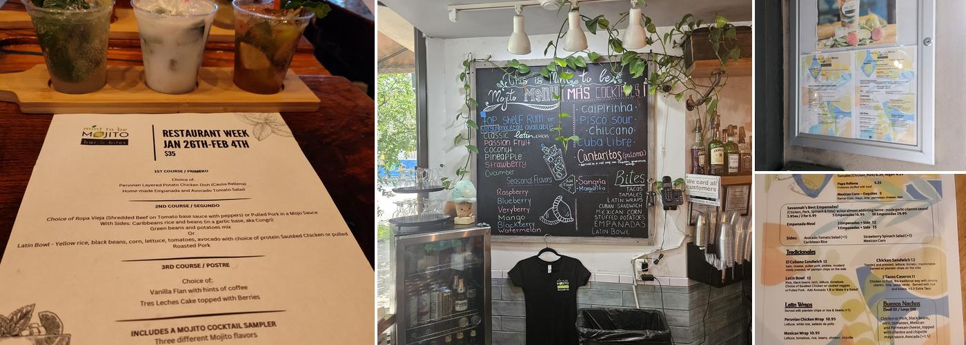 Mint To Be Mojito Bar and Bites Menu