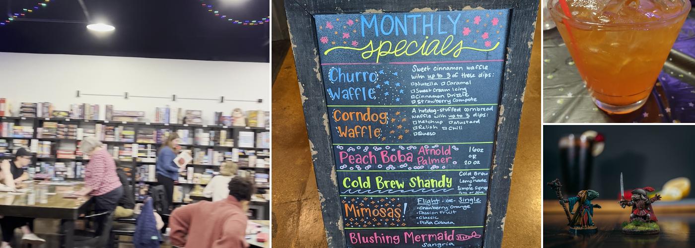 Cardboard Corner Cafe Menu