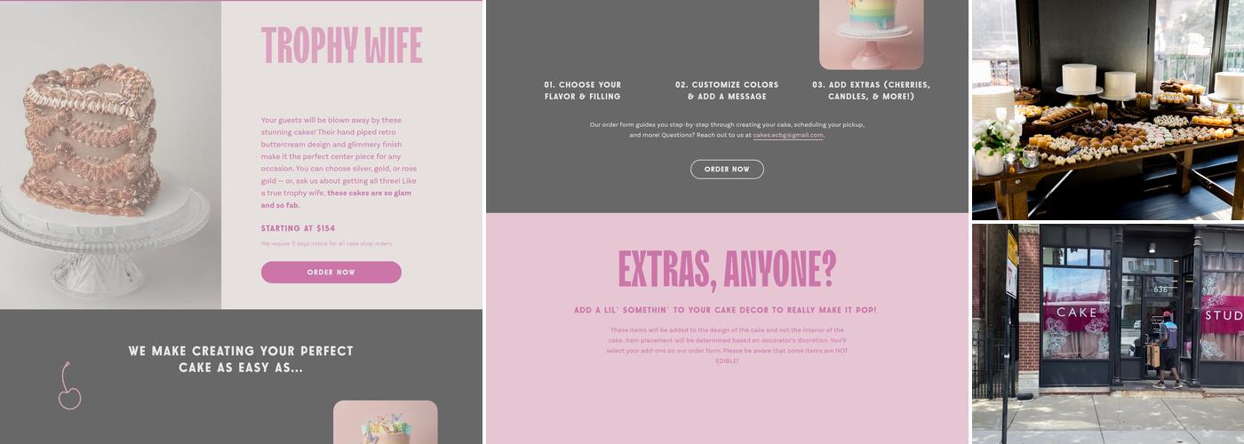 ECBG Cake Studio Menu