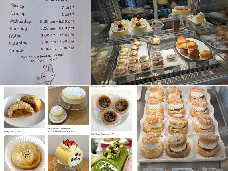 Suzu's Bakery Menu